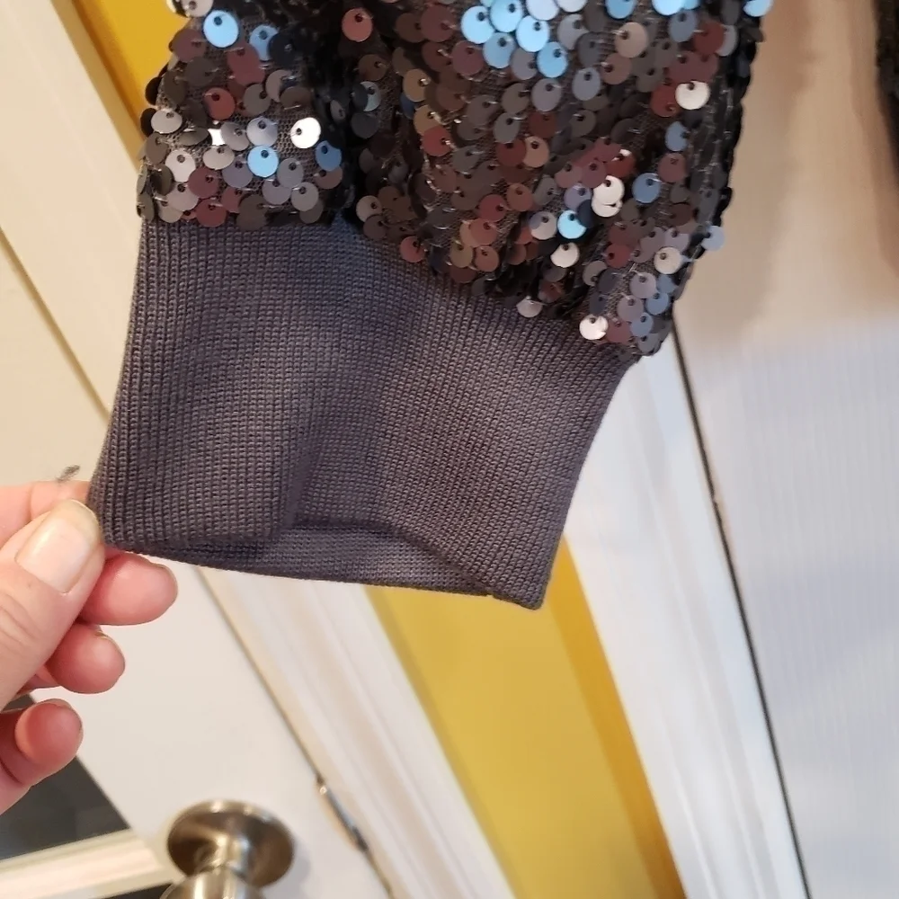 𝅺twiggy London 1X Gray sequence jacket - Picture 5 of 15